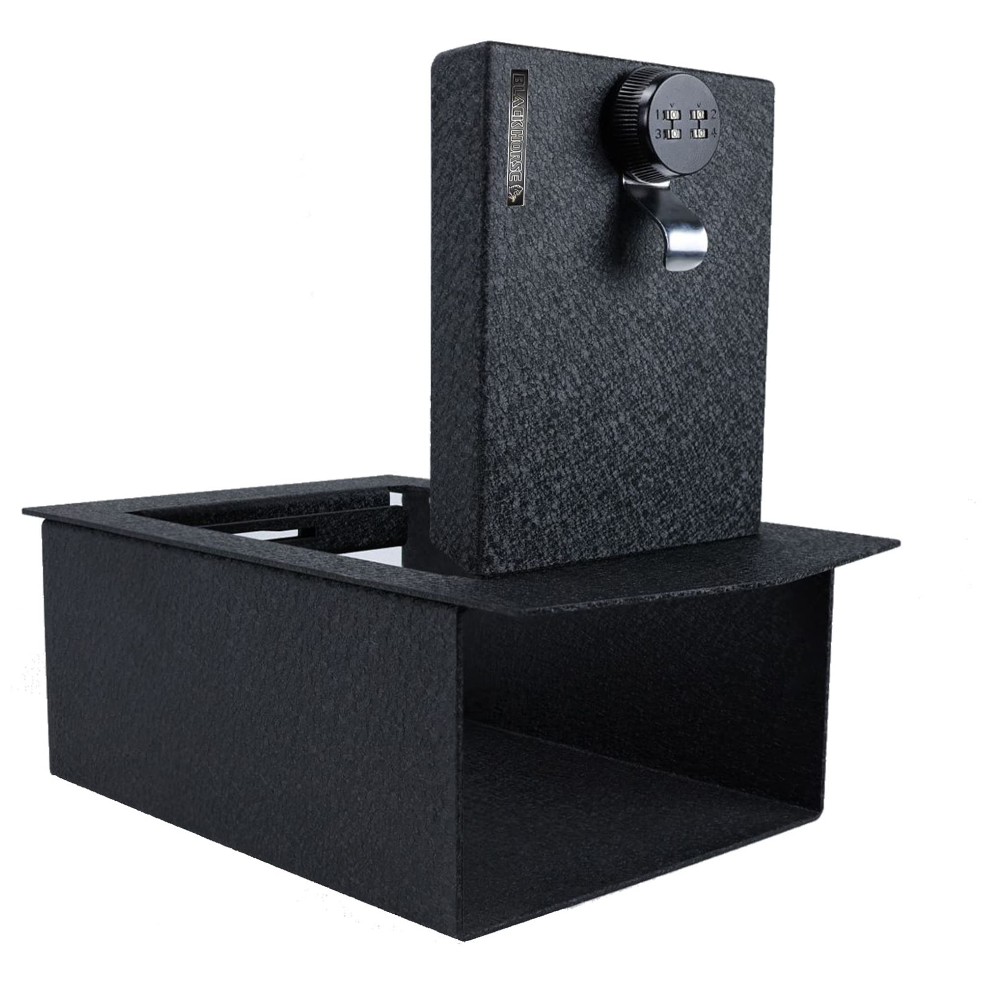 Center Console Black Horse Safe, Gun Box Organizer Black with 4 Digit Combination Resettable Lock Compatible with 2017-2022 Honda CR-V-ASHC01