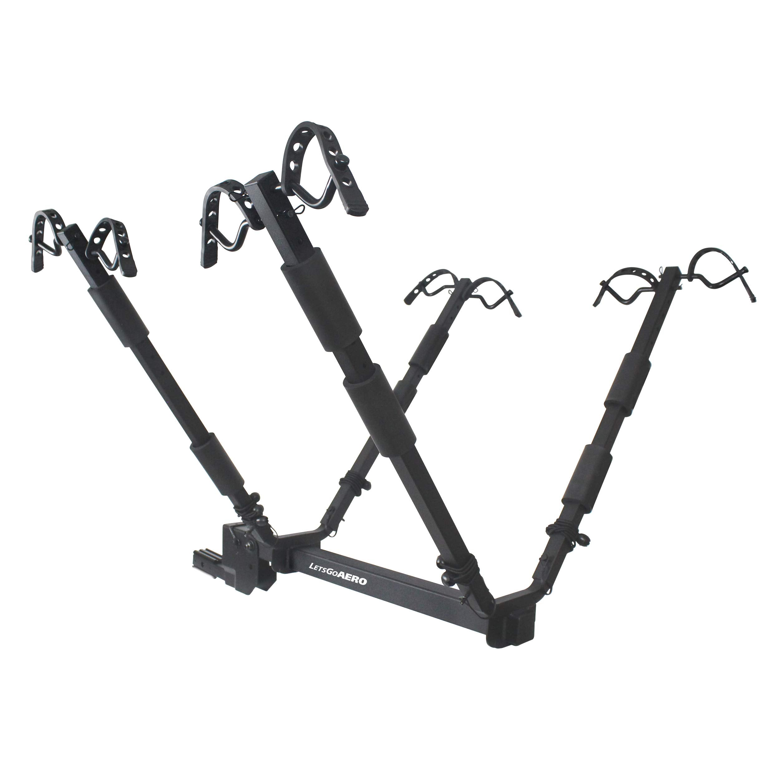 Let's Go Aero Four Bike NEO™-4 Hitch Mount V-Rack with Tilt Shank (Model B01014)