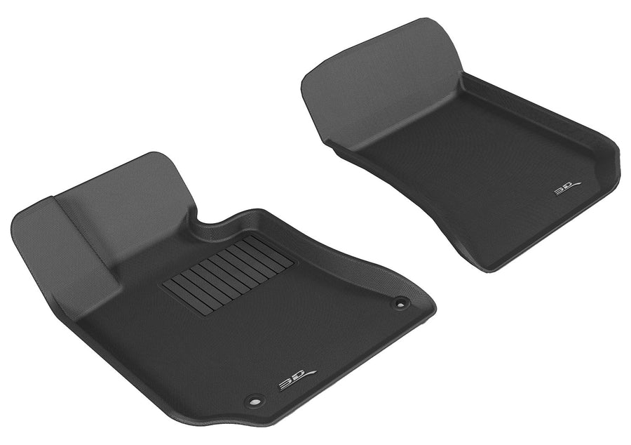 3D MAXpider Kagu Custom Fit Floor Mat (Black) Compatible with Mercedes-Benz CLS-Class (W218) 2011-2013 / E-Class Sedan (W212) 2010-2013 - Front Row