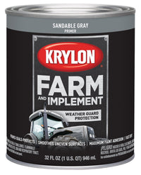 Krylon® Farm & Implement 2039 Brush, Sandable Gray, 1 Quart Architectural Paints