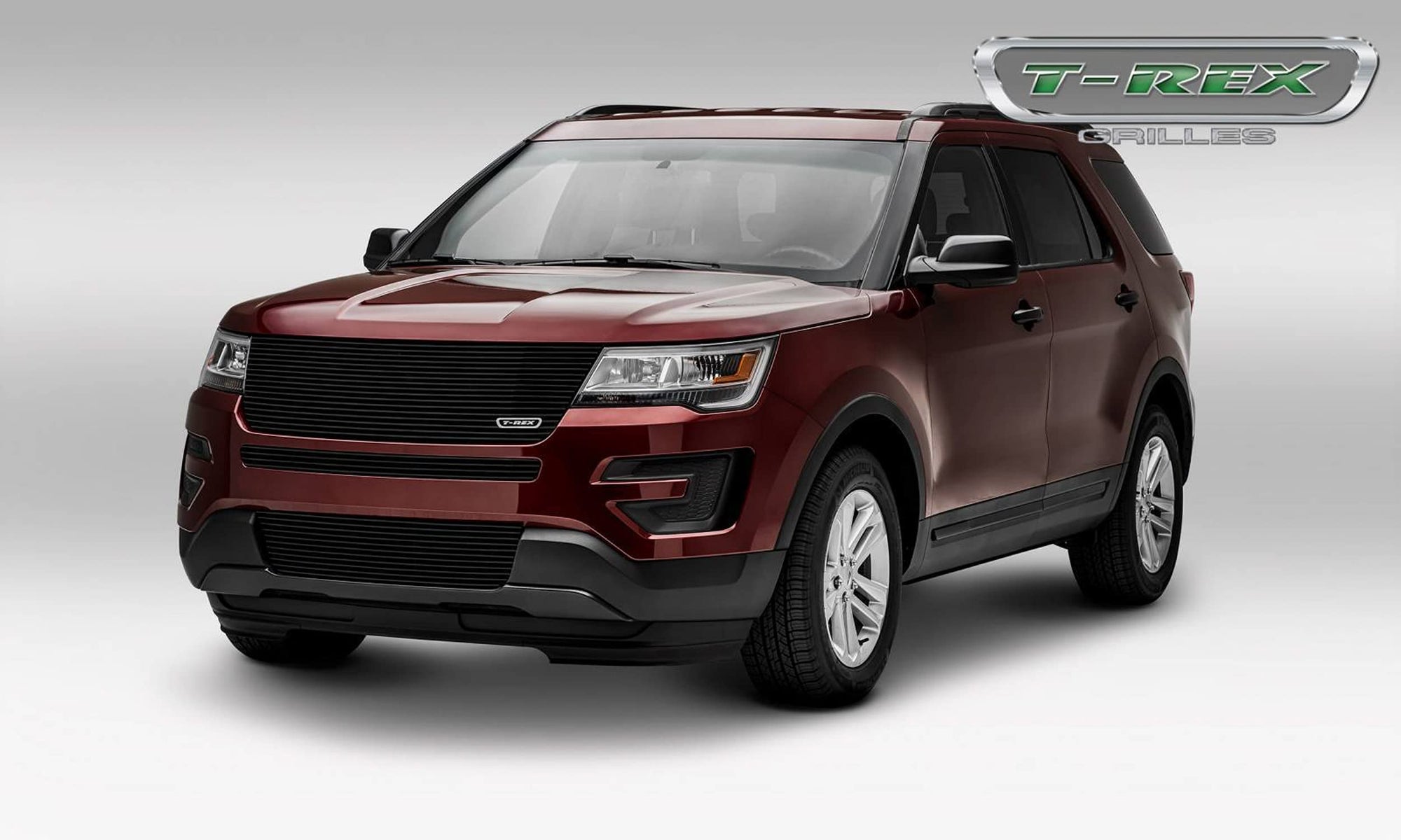 2016-2017 Explorer T-Rex Grilles Laser Billet Grille, Black, 1 Pc, Replacement, without Logo Recess - PN #6216651