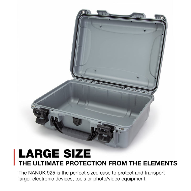 925 Waterproof Hard Case Nanuk 925-0005, Empty, Silver