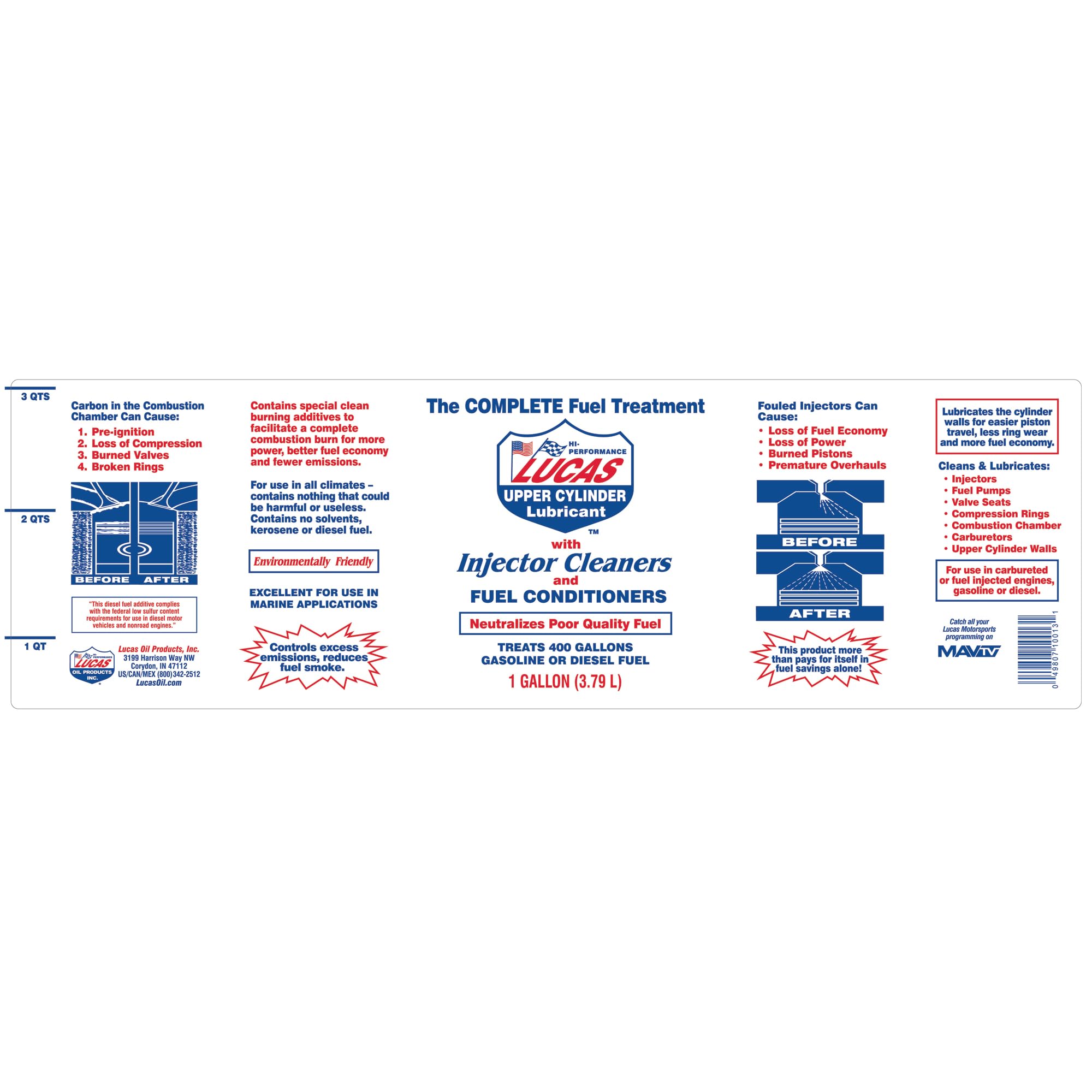 Fuel Treatment Lucas Oil 10013 - 1 Gallon