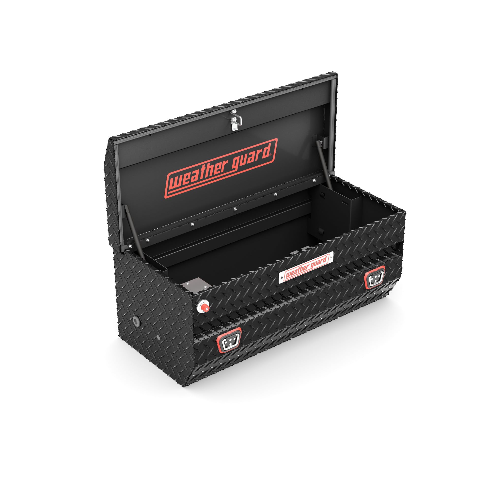 614-5-04 Weather Guard Aluminum All-Purpose Utility Chest, Fits Full and Compact Size Trucks, 7.0 cu ft Storage Capacity (Gloss Black)