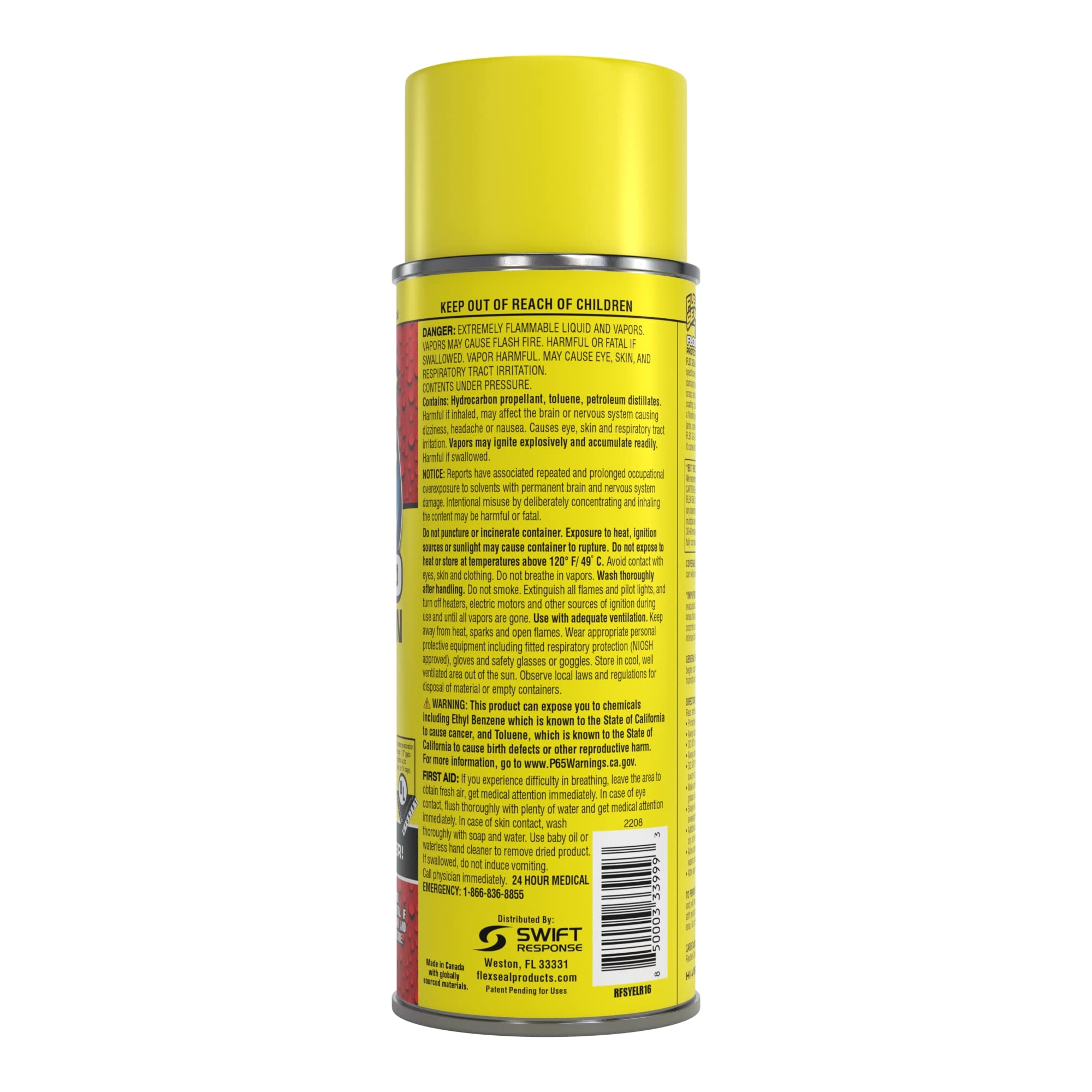 Flood Protection Flex Seal Spray, 10 oz, 1-Pack, Waterproof Rubberized Coating, Removable, Use on Door Tracks, Seams, Sills, Small Openings, Corners, and Irregular Shapes and More