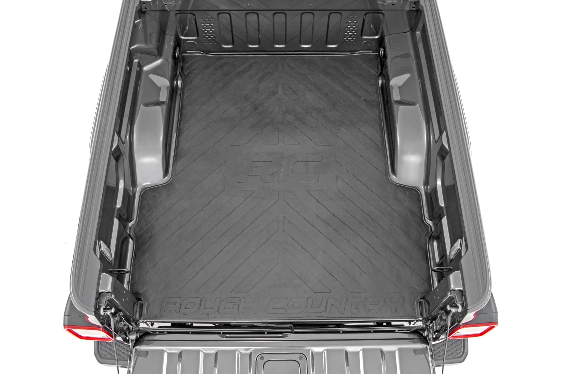 Rough Country Bed Mat Rubber for Jeep Gladiator JT (2020-2025) - Fits 5' (60") Bed, Non-Slip, Tear-Resistant Truck Bed Protection