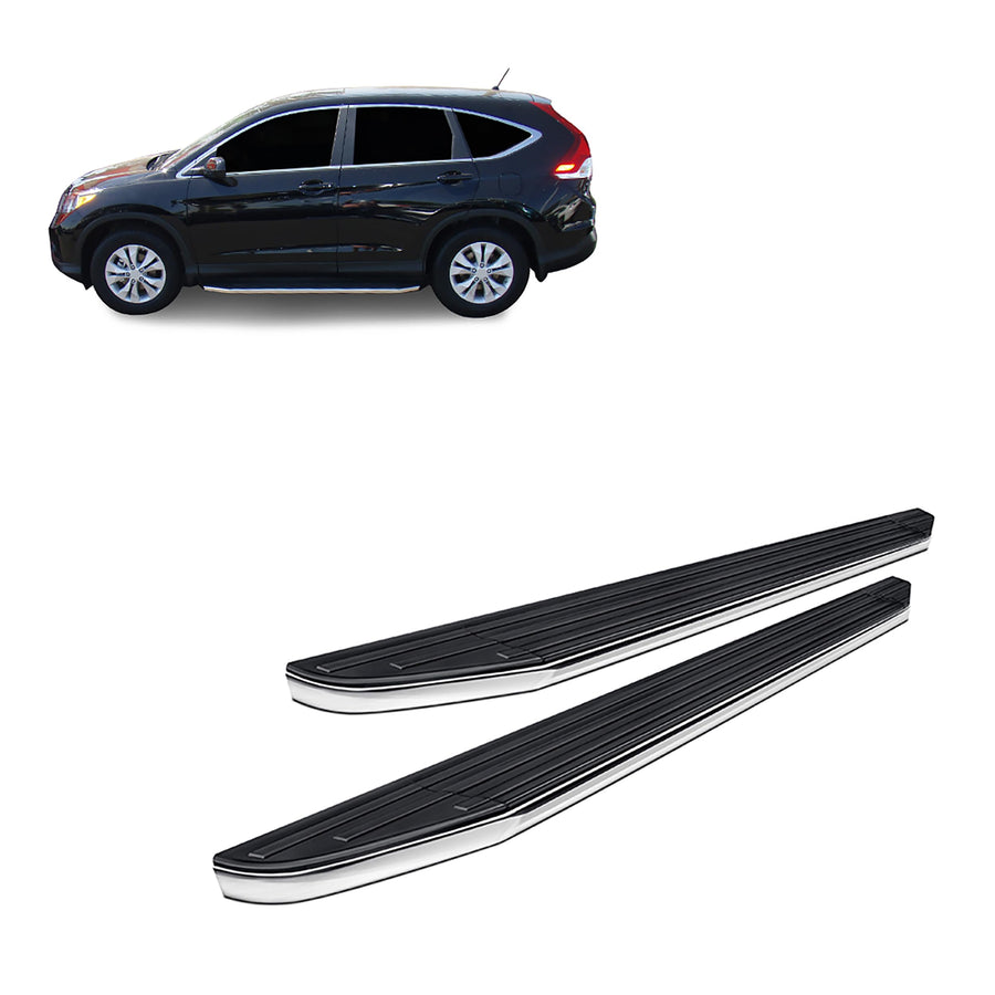 Premium Black Horse Running Boards Compatible with 2017-2022 Honda CR-V-PR-HOCR17 Black