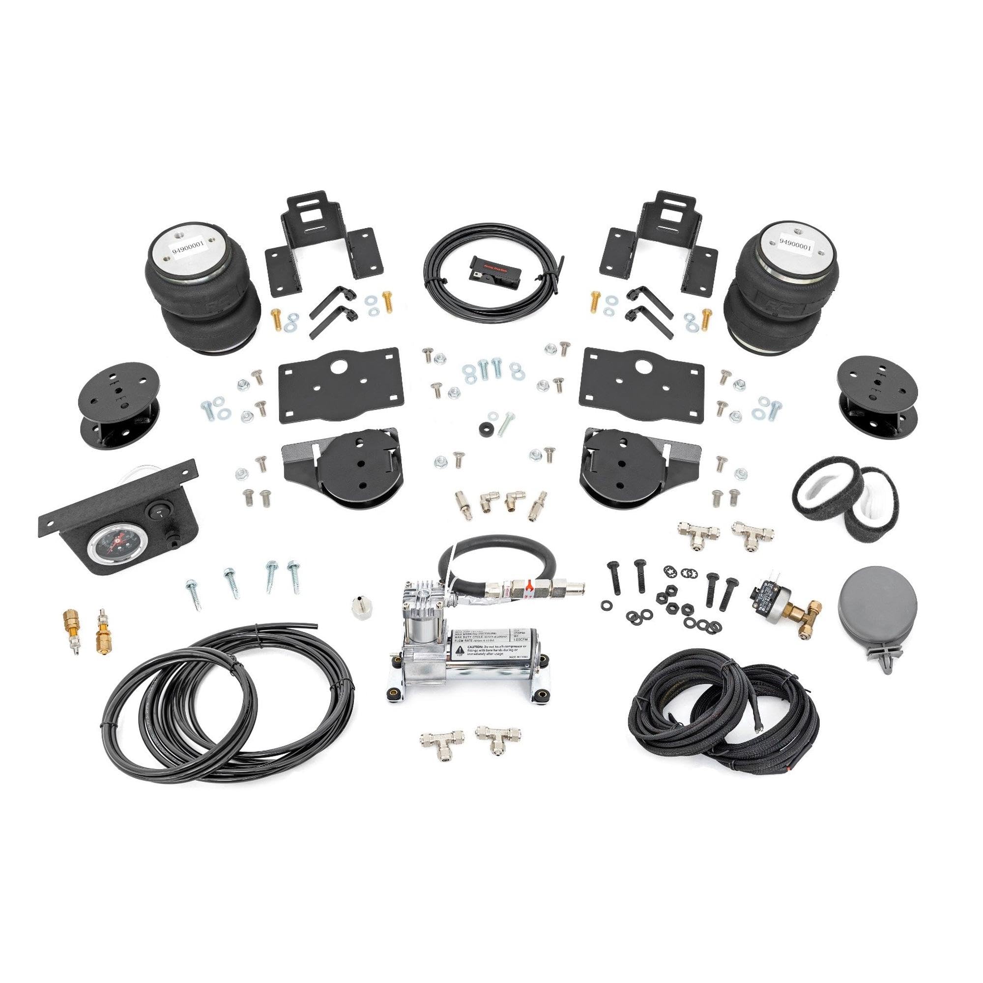 Air Spring Kit Rough Country w/Compressor for 2019-2024 Ram 1500 | 4" - 100354C