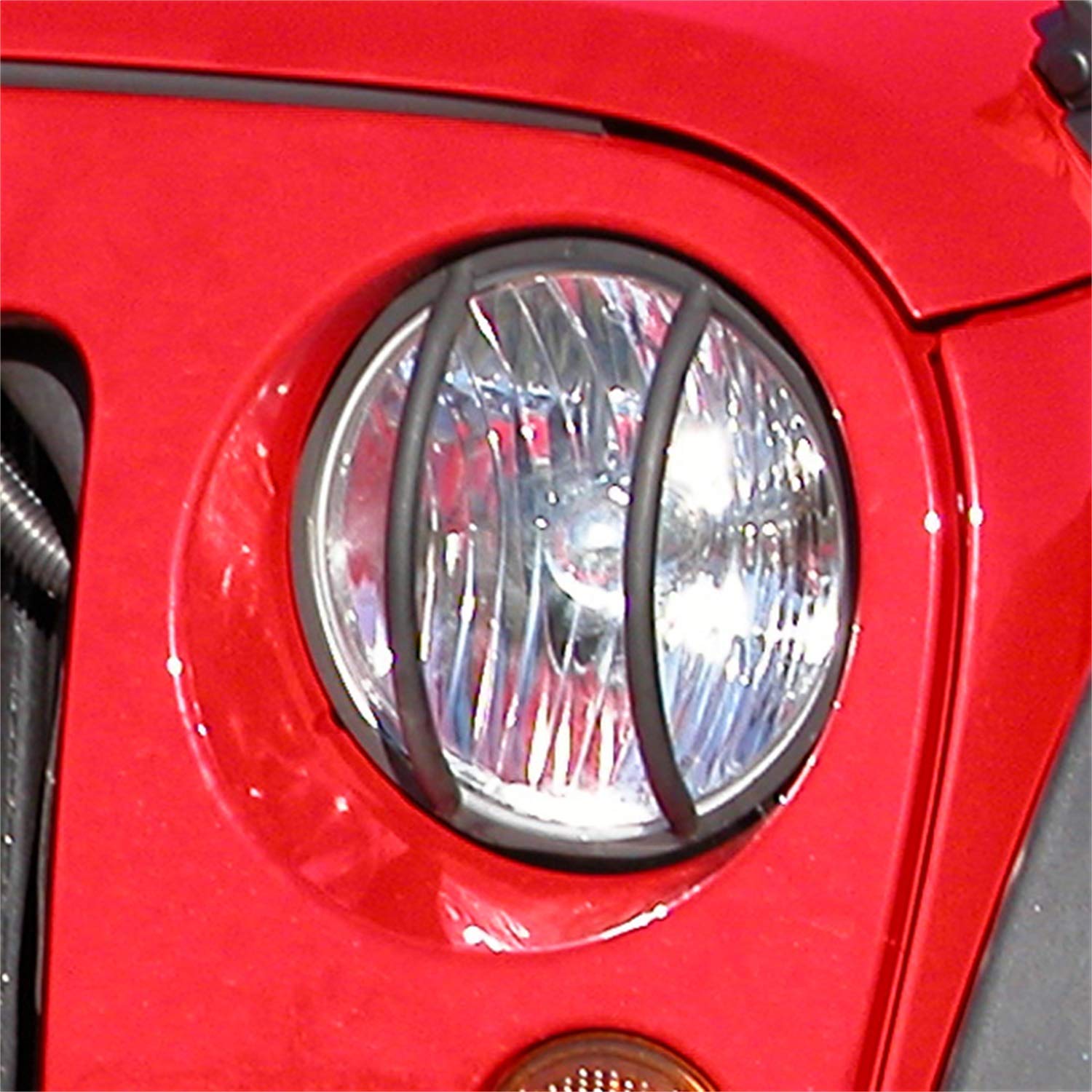 Euro Guard Kit, Rugged Ridge Headlight, Black | 11230.03 | Fits 2007-2018 Jeep Wrangler JK/JKU