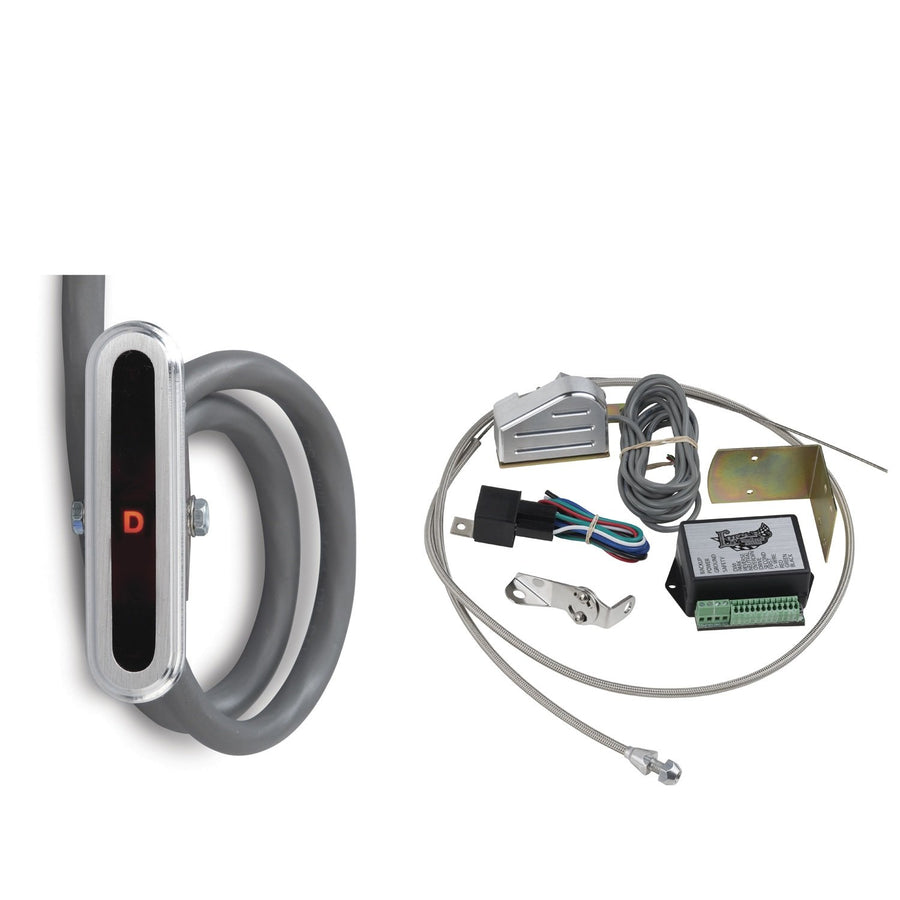 Aluminum Dash Indicator Kit Lokar CIND-1716 for 350/400 Transmission Cable Operated LED