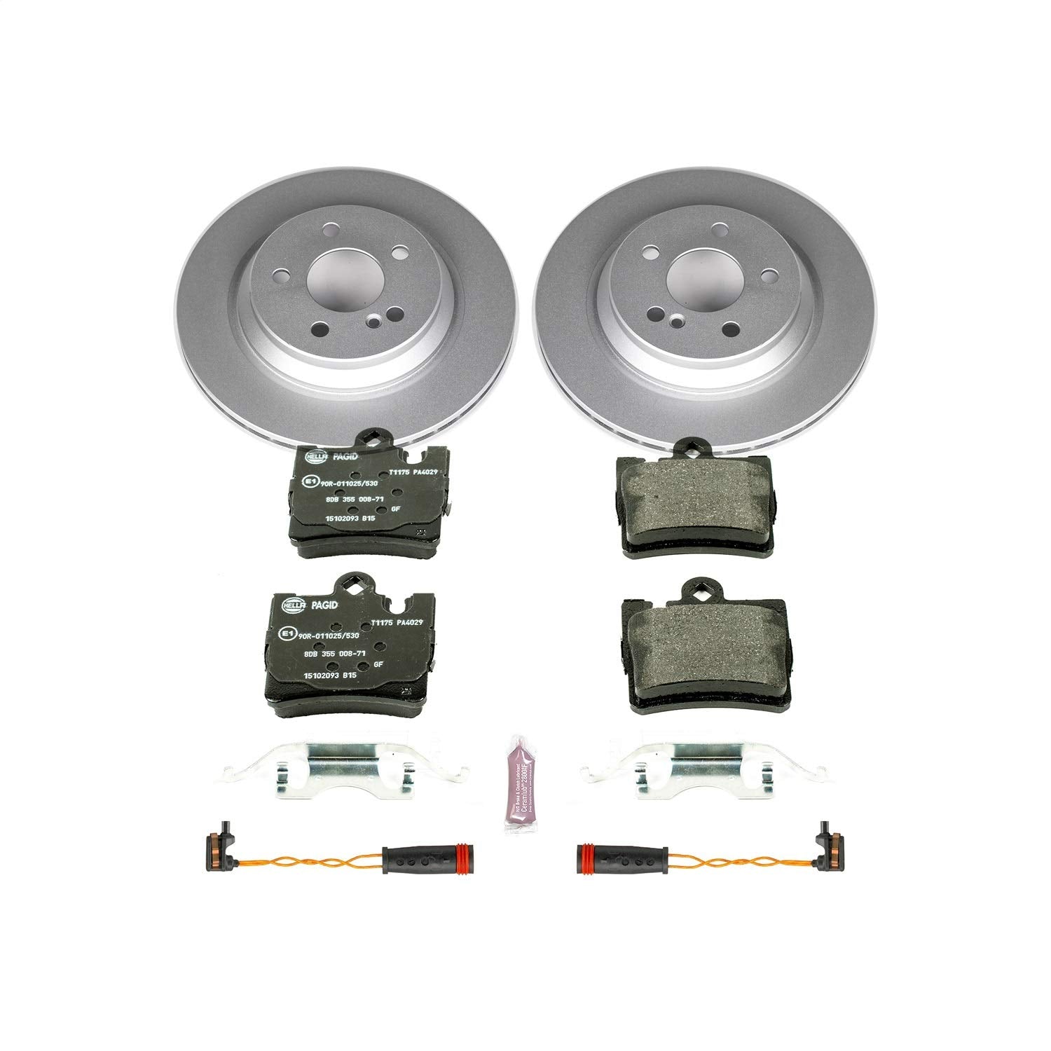 Power Stop ESK2997 Euro-Stop Rear Brake Kit For Mercedes-Benz CL500 1999-2003, S430 2000-2003, S500 2000-2003 [Model Specific]