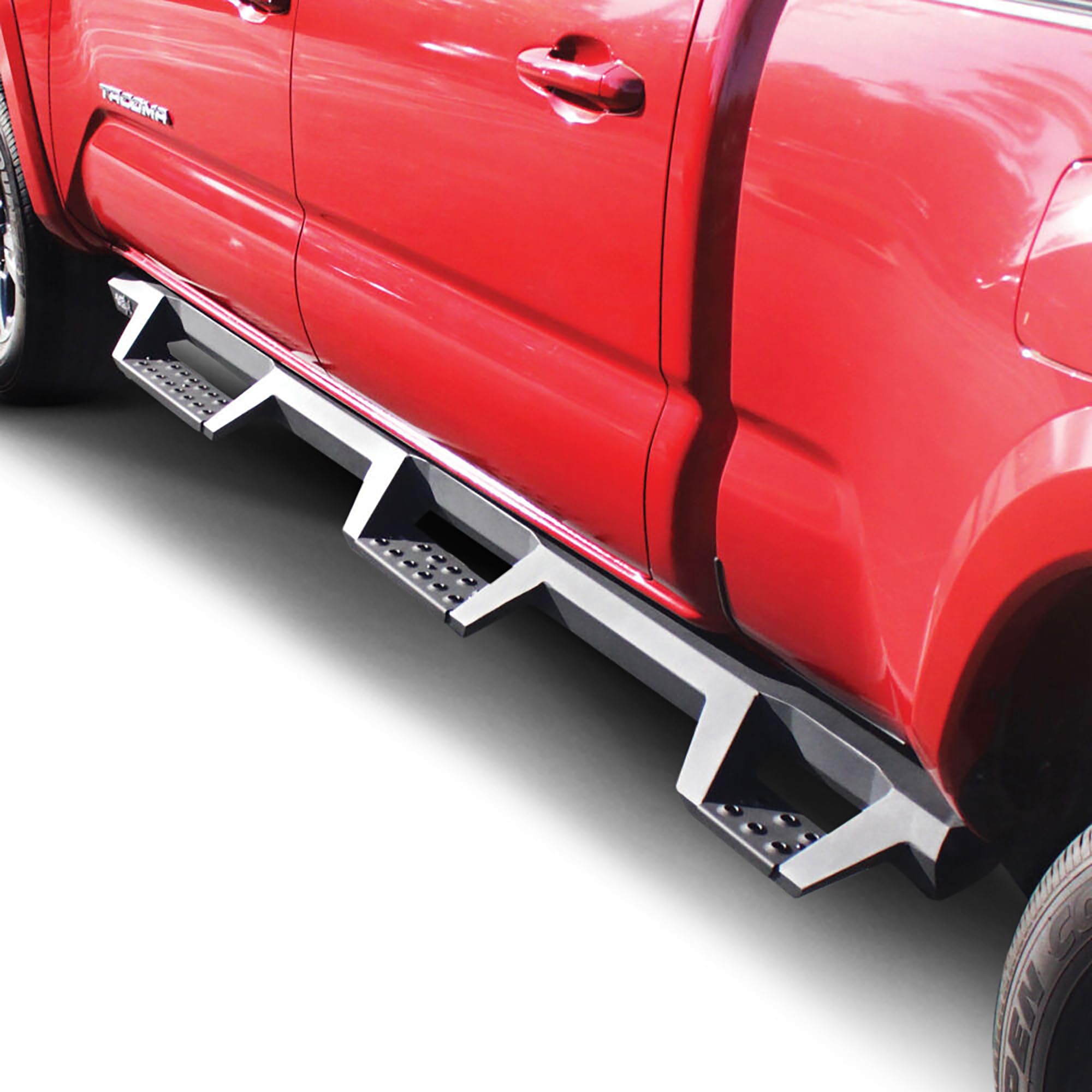 Westin HDX 56-534185 Drop Wheel to Wheel Nerf Bars fits 2016-2023 Tacoma Double Cab 6' Bed Textured Black Pair