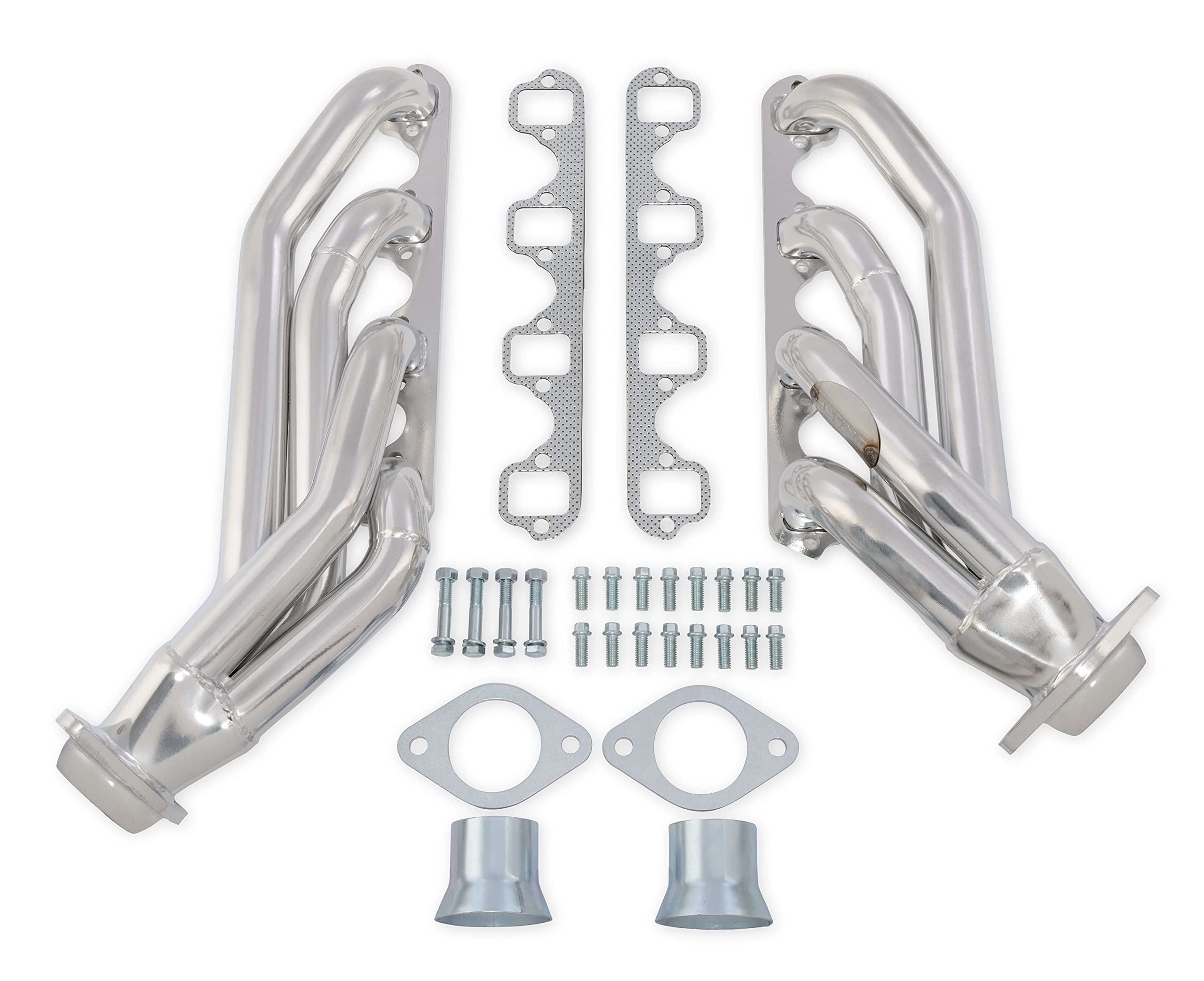 Ceramic Silver Scott Drake Shorty Headers Compatible with 1964-1970 Ford Mustang, Model C5ZZ-9430-CC-SH