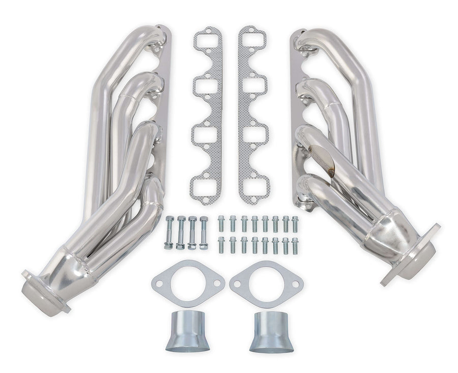 Ceramic Silver Scott Drake Shorty Headers Compatible with 1964-1970 Ford Mustang, Model C5ZZ-9430-CC-SH