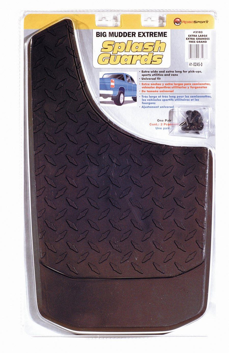 Extra Large RoadSport 3103 Big Mudder Extreme Splash Guard