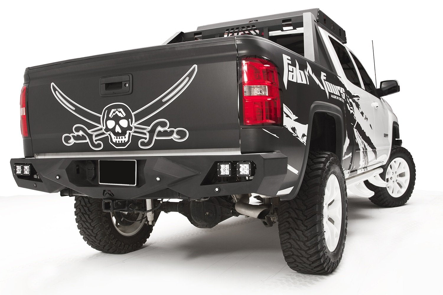 Fab Fours Vengeance CS14-E3151-B Rear Bumper Uncoated/Paintable [AWSL] Vengeance Rear Bumper