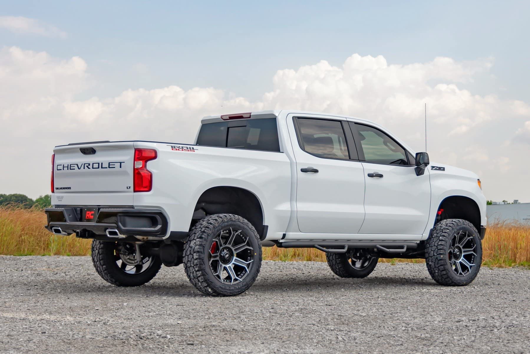 Mud Flap Delete Rough Country for Chevy Silverado 1500 (2019-2026)- Heavy-Duty Tri-Blend ABS, Easy Install, Includes Front & Rear Deletes
