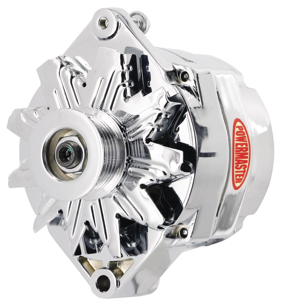 Alt GM Powermaster 12SI Chrome 150A 6 grv Pulley 1 or 3 Wire