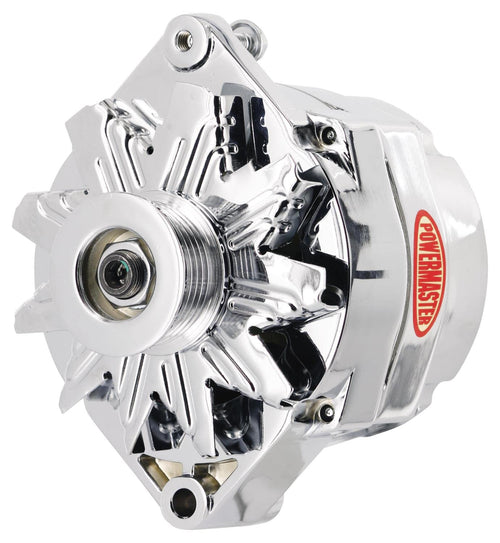 Alt GM Powermaster 12SI Chrome 150A 6 grv Pulley 1 or 3 Wire