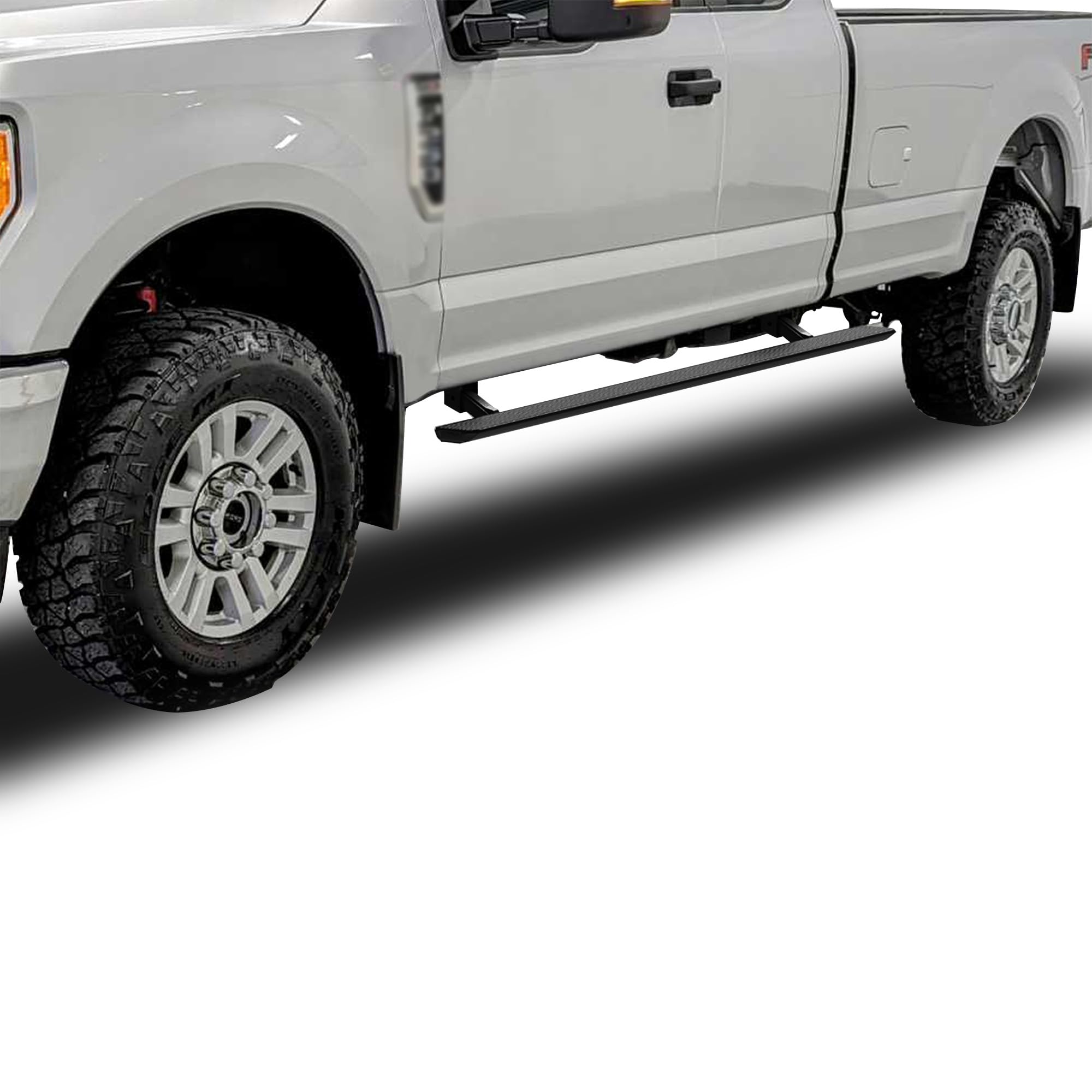 Elite Black Horse Retractable Power Board Compatible with 15-20 Ford F-150|17-19 F-250 Super Duty| F-350 Super Duty|F-450 Super Duty|F-550 Super Duty Super Cab -PWBR2175