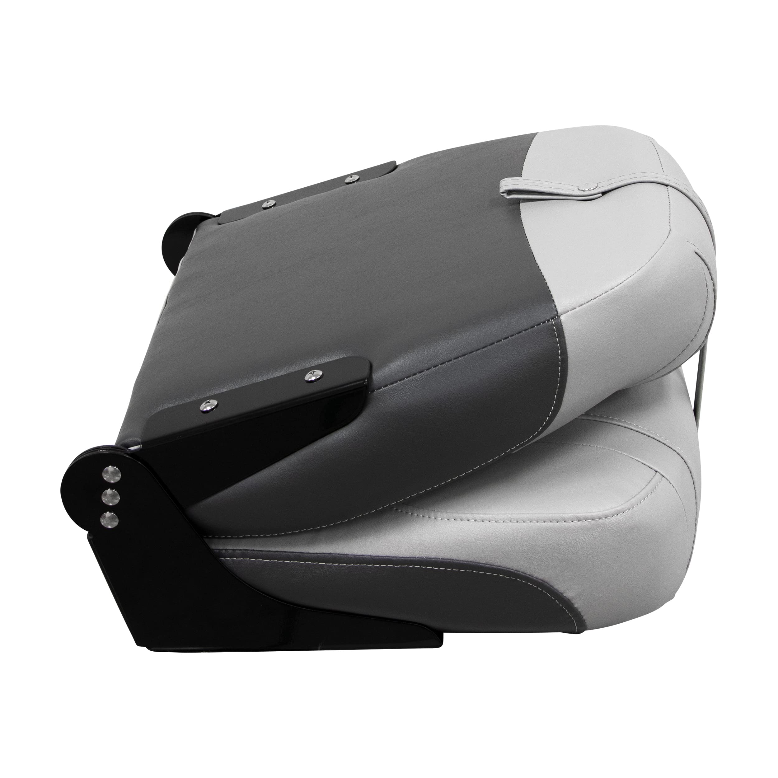 3304-1881 Wise Pro-Angler Series High Back Boat Seat Marble Grey/Regal Red/Charcoal