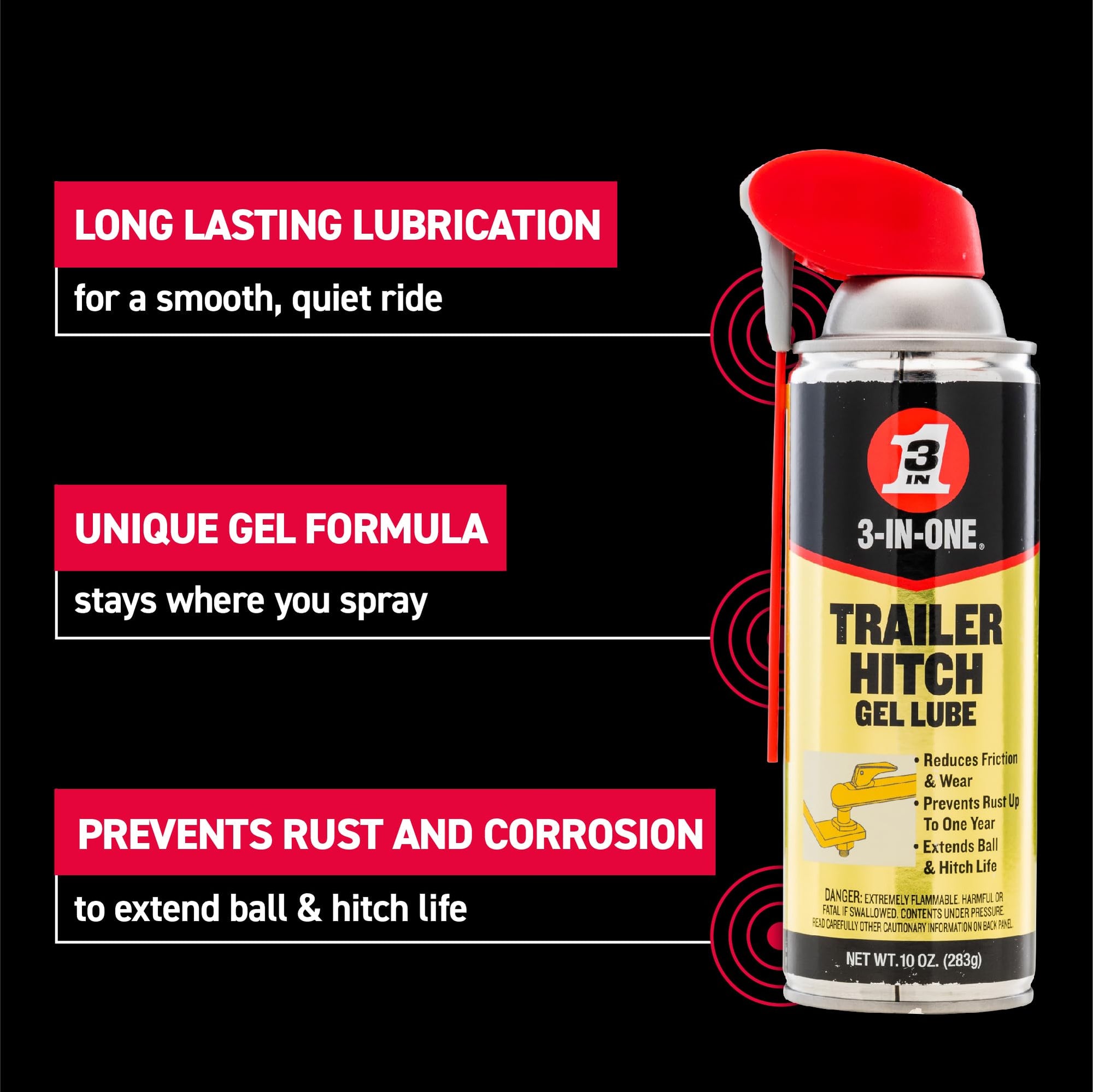 Trailer Hitch 3-IN-ONE Gel Lube