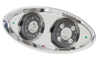 3-3/8" Lokar BDI-9129 2 Gauge Satin Classic Instrument High Step Bezel Dash Insert