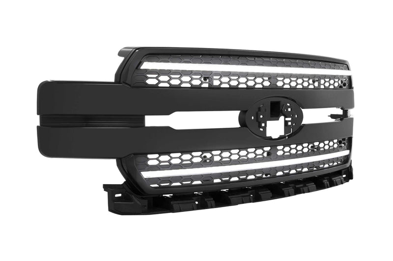 Morimoto LED XBG DRL Grille Fits Ford F-150 18-20, Plug and Play Paintable Black Grille with White LED DRL (XBG15)
