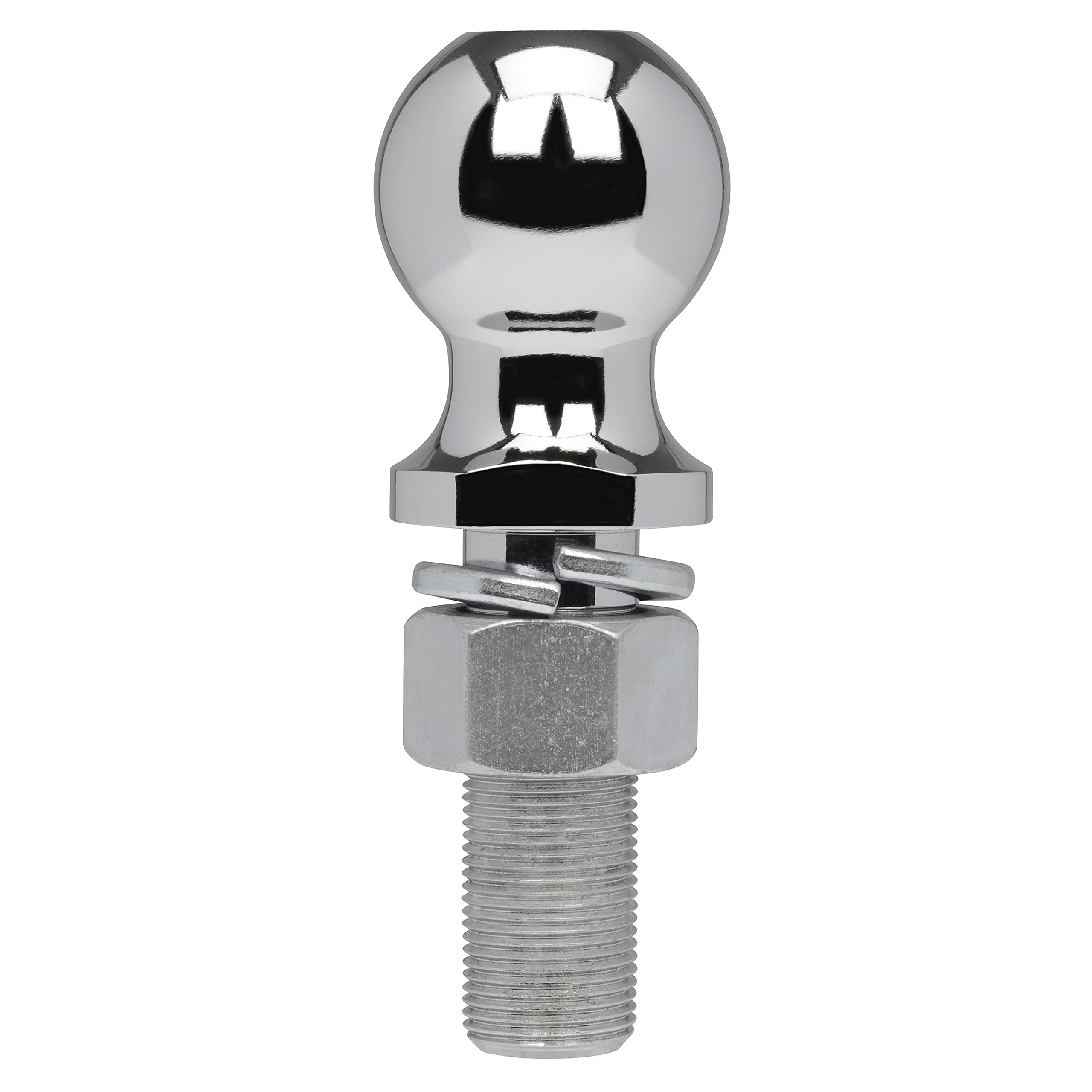 Class III TOWSMART Chrome Trailer Hitch Ball, 5,000 lb., 2 in. Ball Diameter, 1 in. x 3 in. Shank