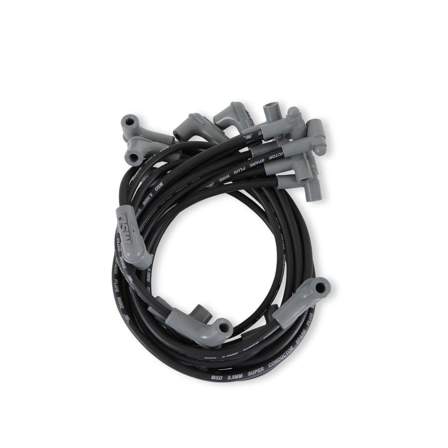 Super Conductor MSD 35593 Spark Plug Wire Set, Black