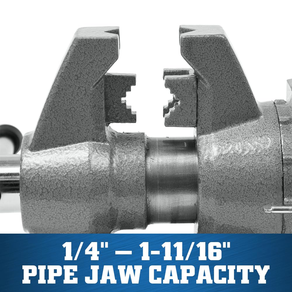 Multi-Purpose Wilton Bench Vise, 4-1/2" Width, 4-1/4" Max Jaw Opening, 2-1/4" Throat (Model 450P)