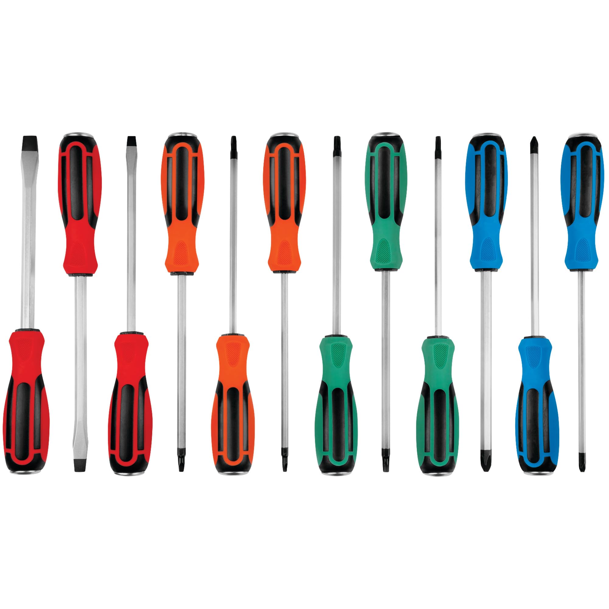 12Pc Performance Tool Go-Thru Screwdriver Set W1741