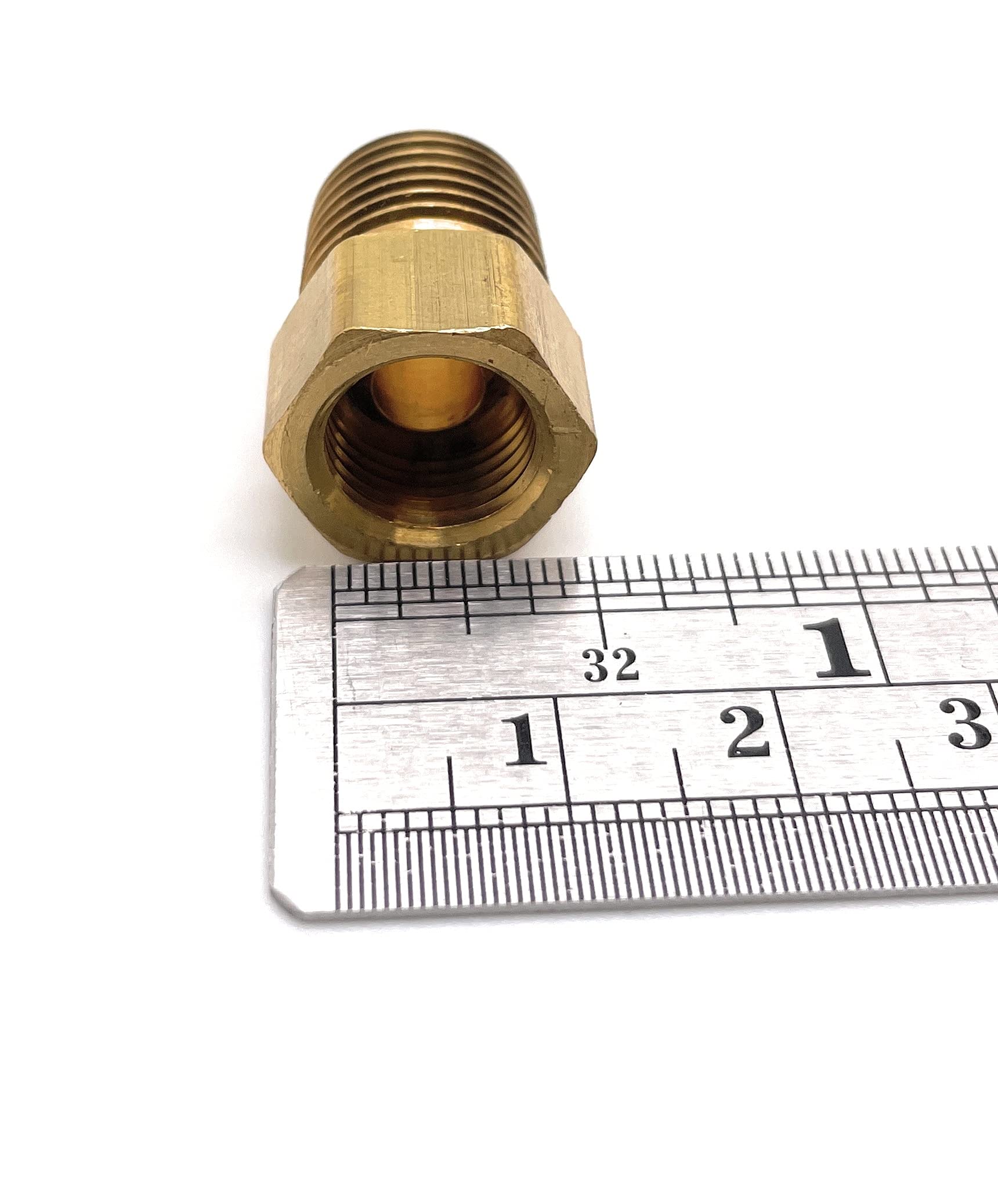 Marshall Excelsior AP Products ME2132P Inverted Flare Adapter - 1/4" MNPT x 1/4" Female Flare Plug