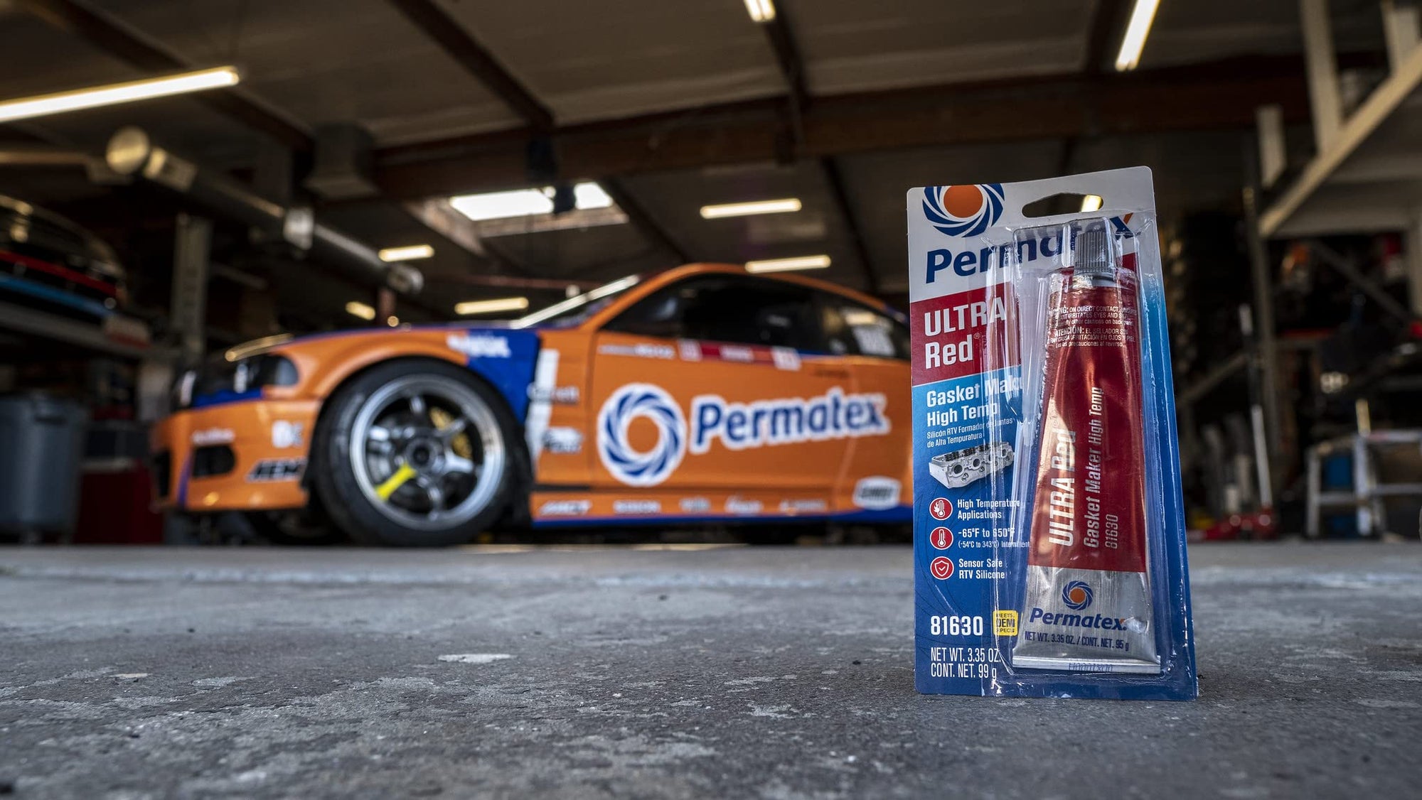 Ultra Red Permatex High Temperature Gasket Maker, 3 oz