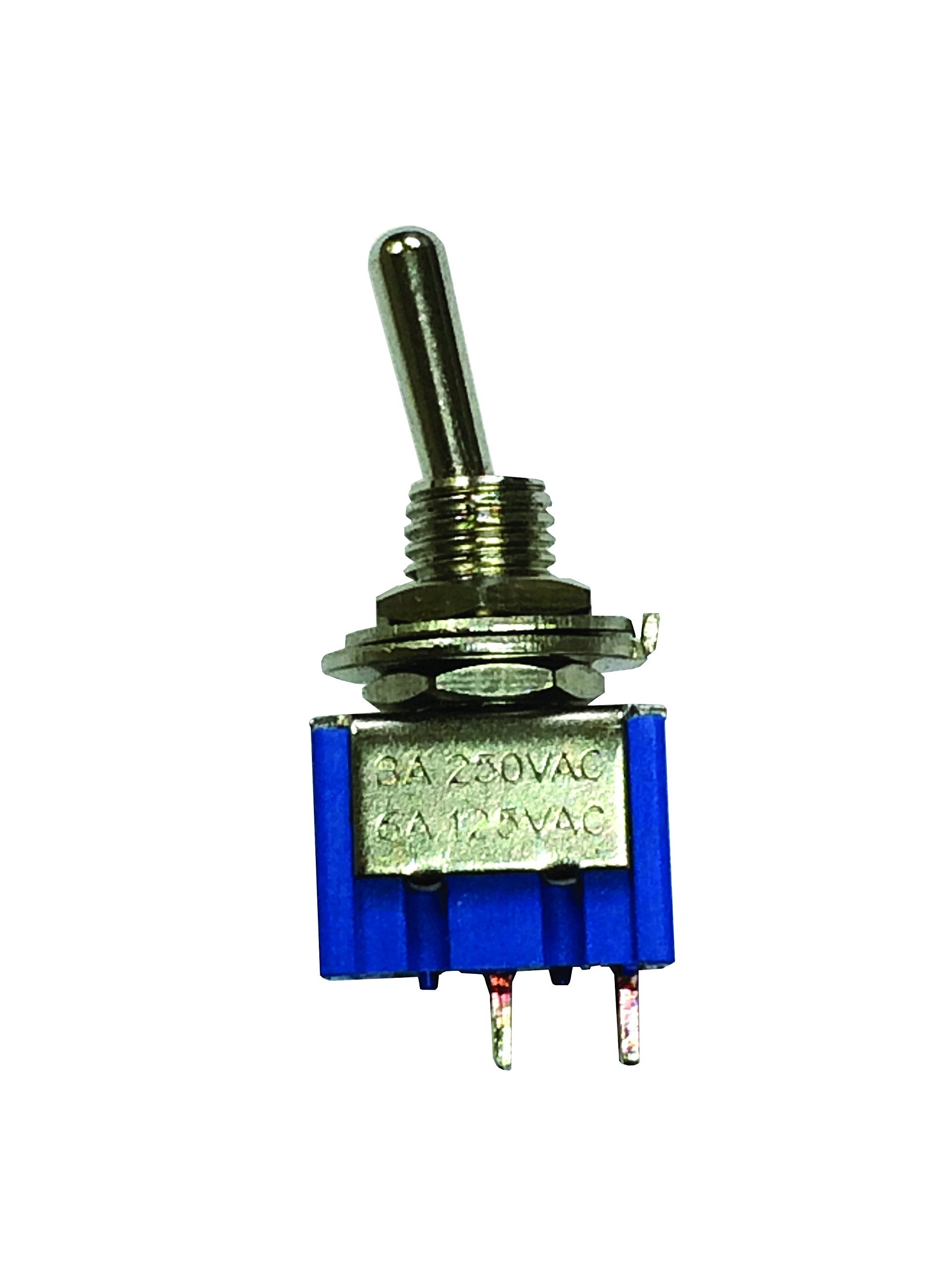 On/Off WirthCo Metal Mini-Toggle Switch-6 Amp-Retail Pkg