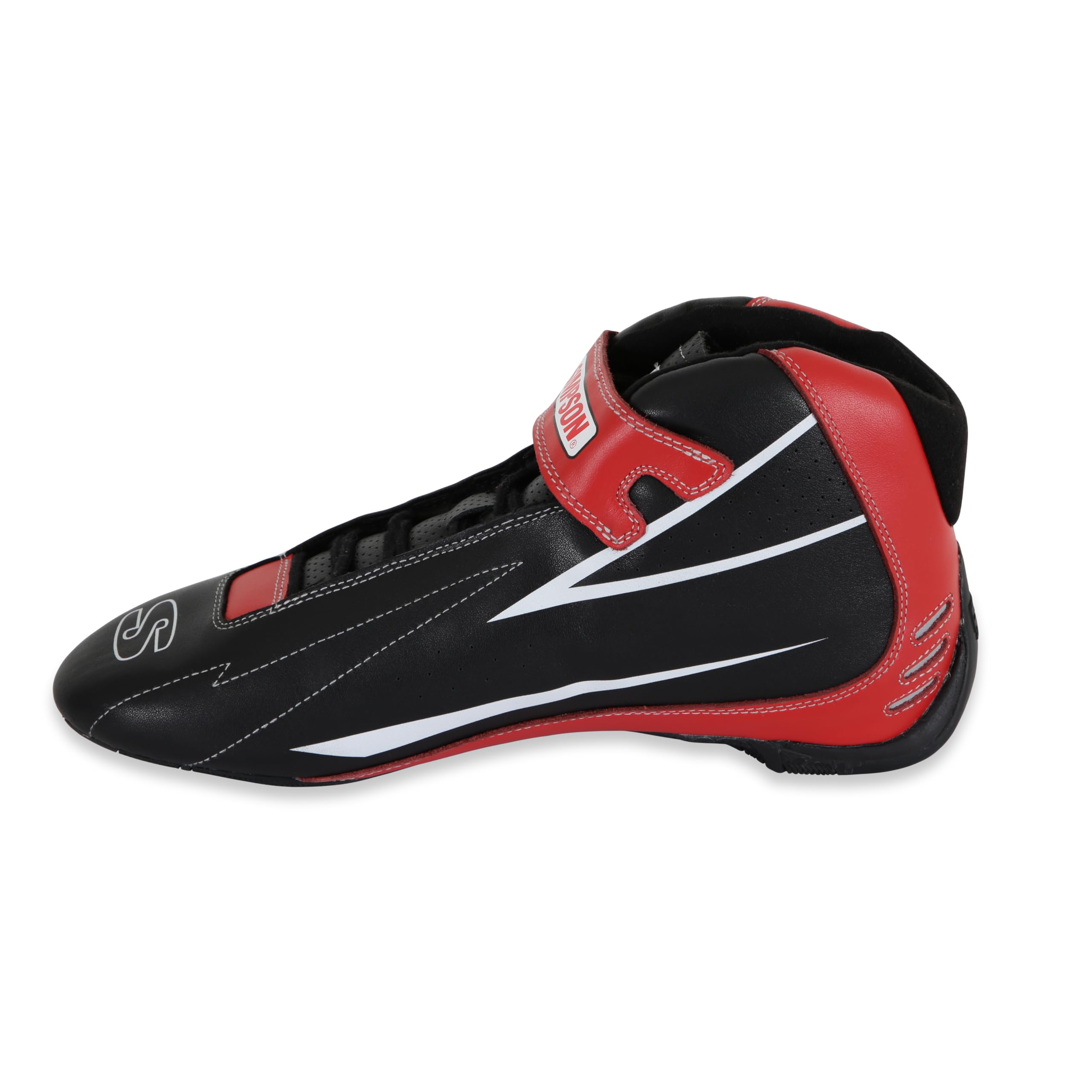 Simpson Racing SC850R Driving Shoes Black/Red Supercoil - Size 8.5