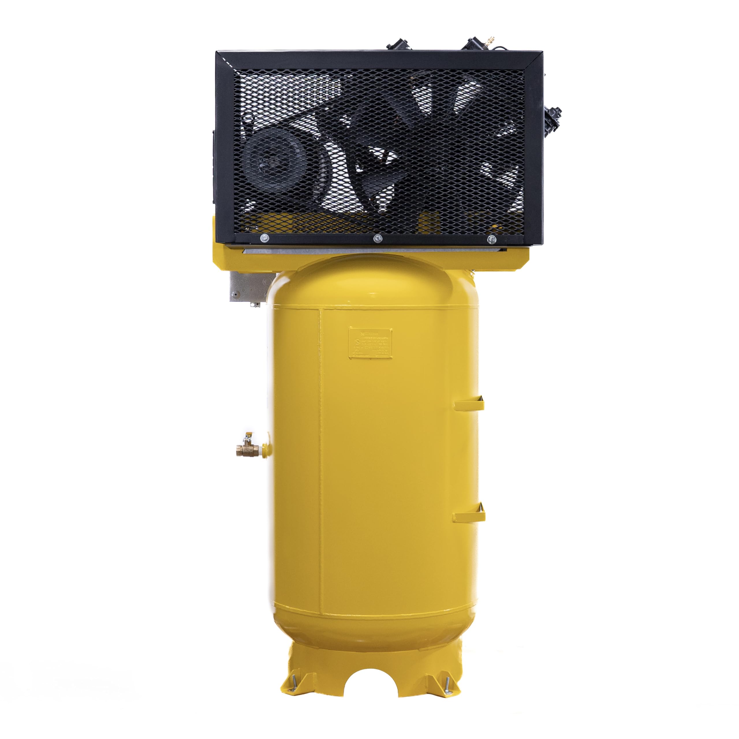 EMAX E350 Air Compressor Stationary - 10 HP 80 Gal 2 Stage Single Phase Industrial Compressor with Pressure Lubricated Pump and Super Quiet System - Made in the USA - EI10V080V1