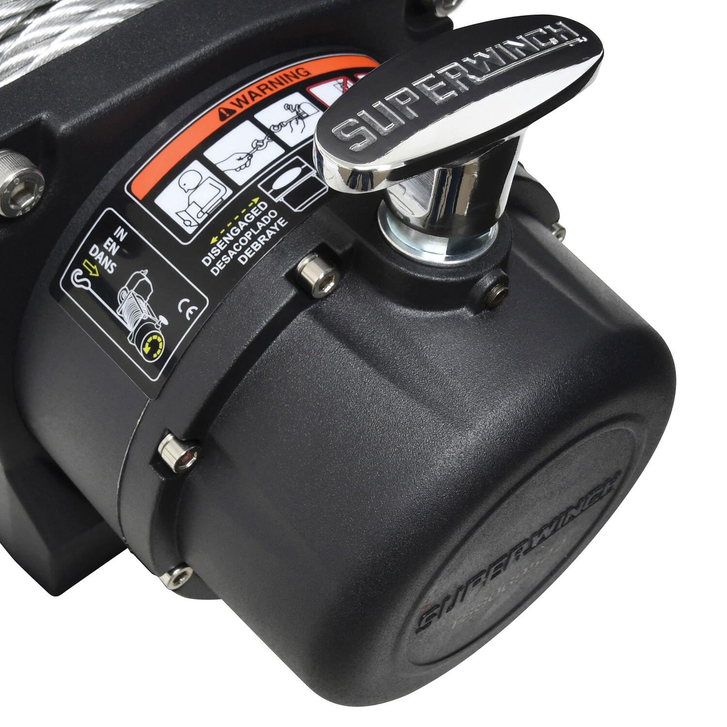 Tiger Shark Superwinch 1511200 11.5, 12 VDC winch, 11,500 lb/5,216 kg capacity with roller fairlead