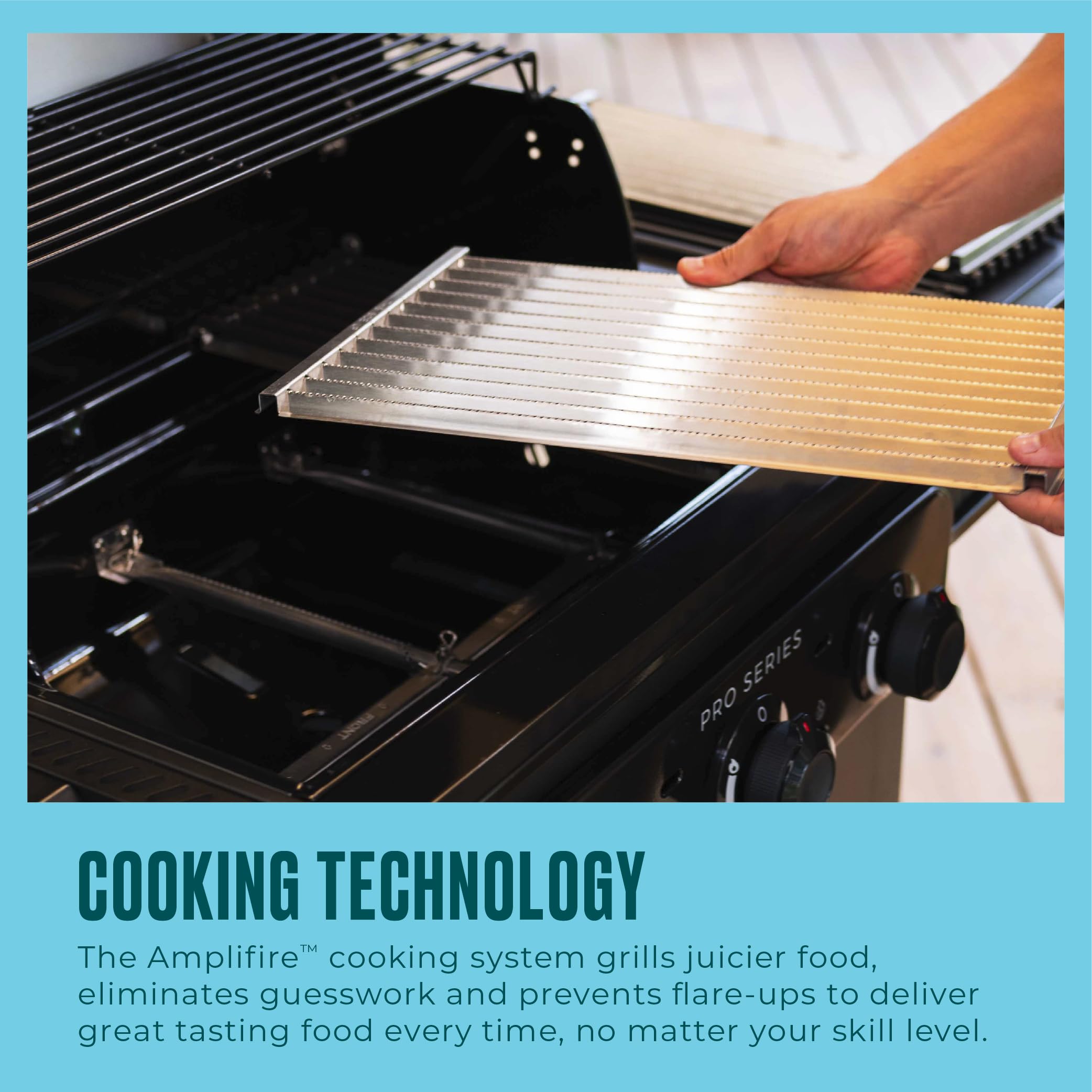 Pro Series™ Charbroil® with Amplifire™ Technology 3-Burner Propane Gas Grill and Griddle Cabinet, Black - 463365124