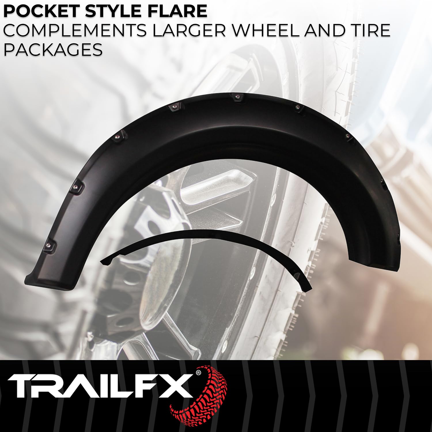 Pocket Style Flare Smooth Set Of 4 Trailfx TFF3002S