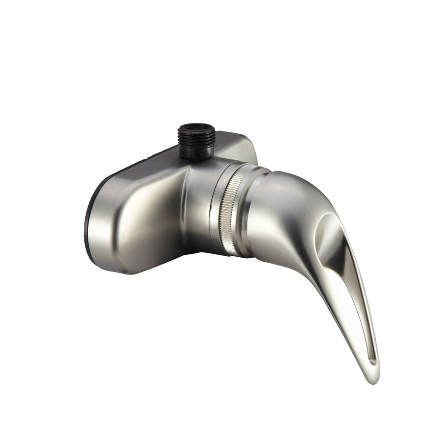Dura Faucet RV Shower Faucet Single Lever Valve Diverter for Recreational Vehicle, Motor Home, Travel Trailer, Camper, Fifth (5th) Wheel, Towable (Brushed Satin Nickel)