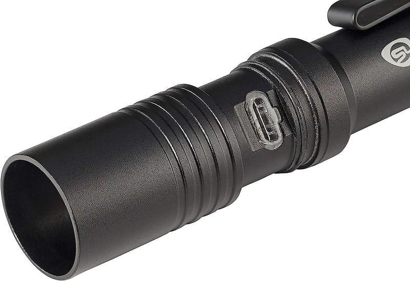 Streamlight MacroStream 66320 USB 500-Lumen 2000-Candela Rechargeable Compact EDC LED Flashlight with USB Cable, Black