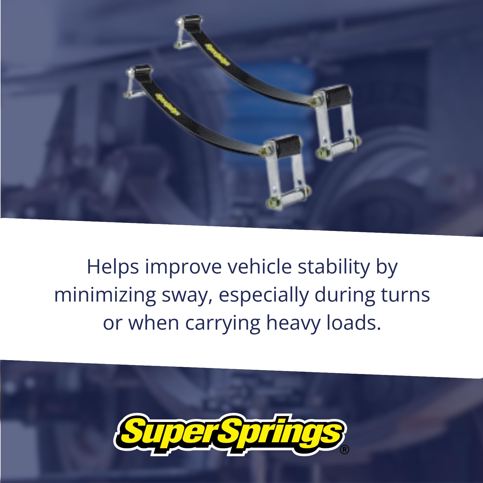 SuperSprings SSA22 for RAM 2500|3500, Ford F|E Series, Chevrolet|GMC Silverado|Sierra 3500, Nissan UD, Black
