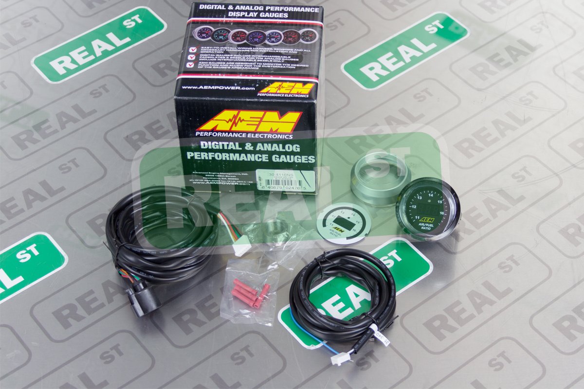 AEM 30-4110NS Wideband Digital UEGO Gauge without Sensor, Black, 6.025 inches