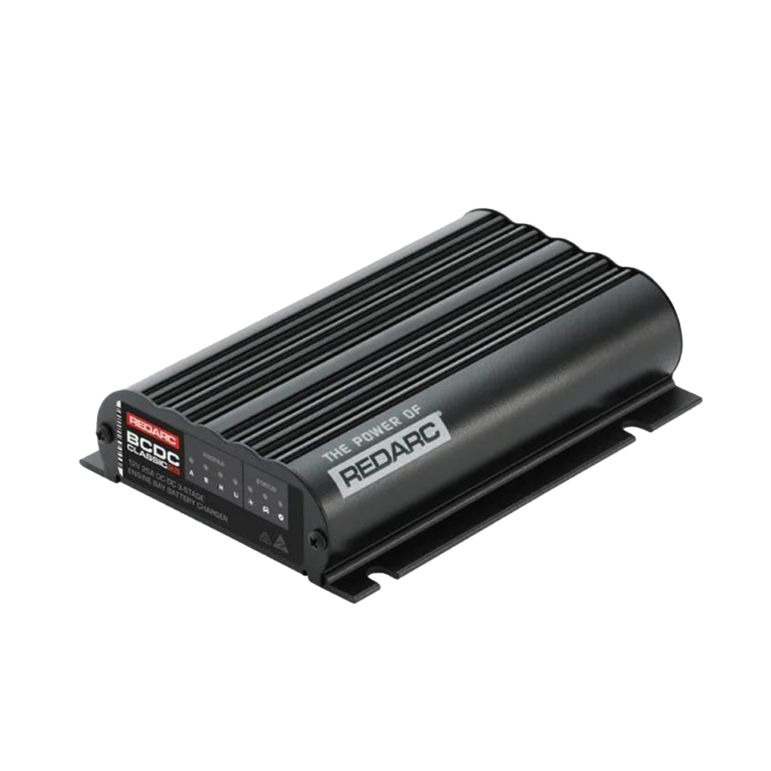 REDARC 25A Dual Input in-Vehicle DC to DC Battery Charger with MPPT Solar Regulator, Green Power Priority, 12V/24V Compatible, for Lithium, AGM, Gel, Lead Acid, Calcium, LiFePO4 Batteries