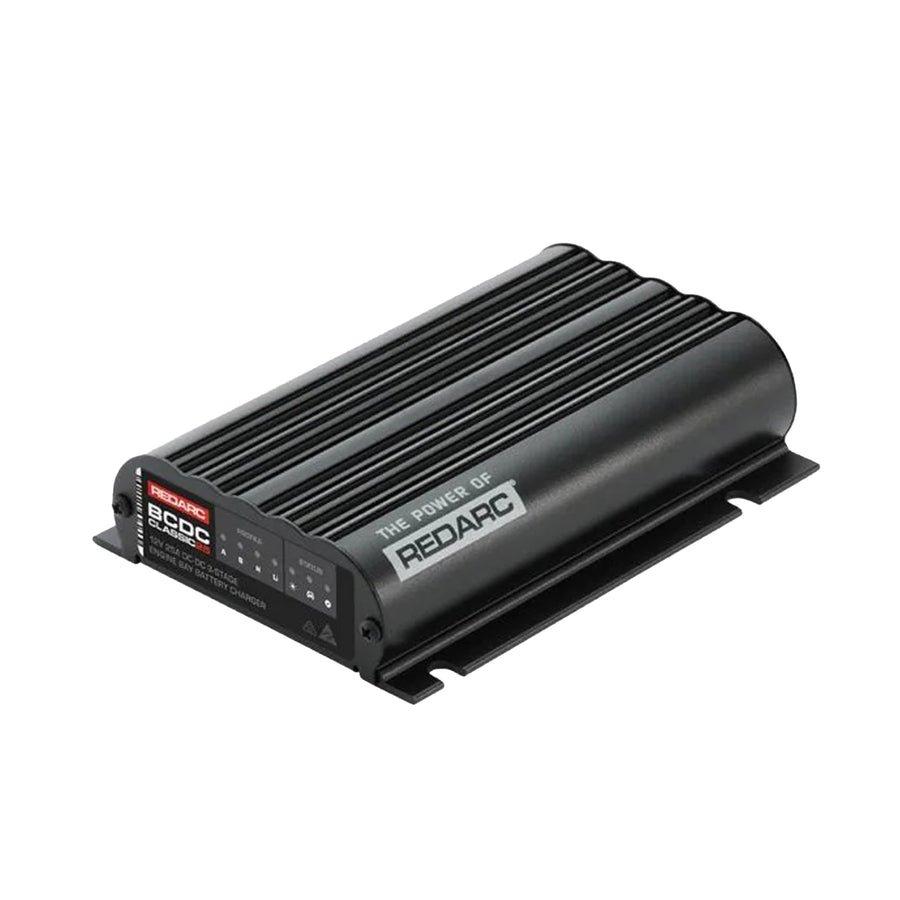 REDARC 25A Dual Input in-Vehicle DC to DC Battery Charger with MPPT Solar Regulator, Green Power Priority, 12V/24V Compatible, for Lithium, AGM, Gel, Lead Acid, Calcium, LiFePO4 Batteries