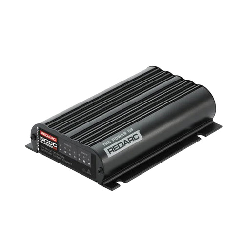 REDARC 25A Dual Input in-Vehicle DC to DC Battery Charger with MPPT Solar Regulator, Green Power Priority, 12V/24V Compatible, for Lithium, AGM, Gel, Lead Acid, Calcium, LiFePO4 Batteries
