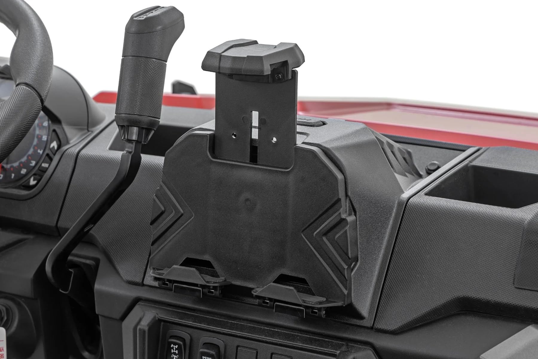 Center Console Storage Box Rough Country with Phone Tablet Holder for Polaris Ranger UTV