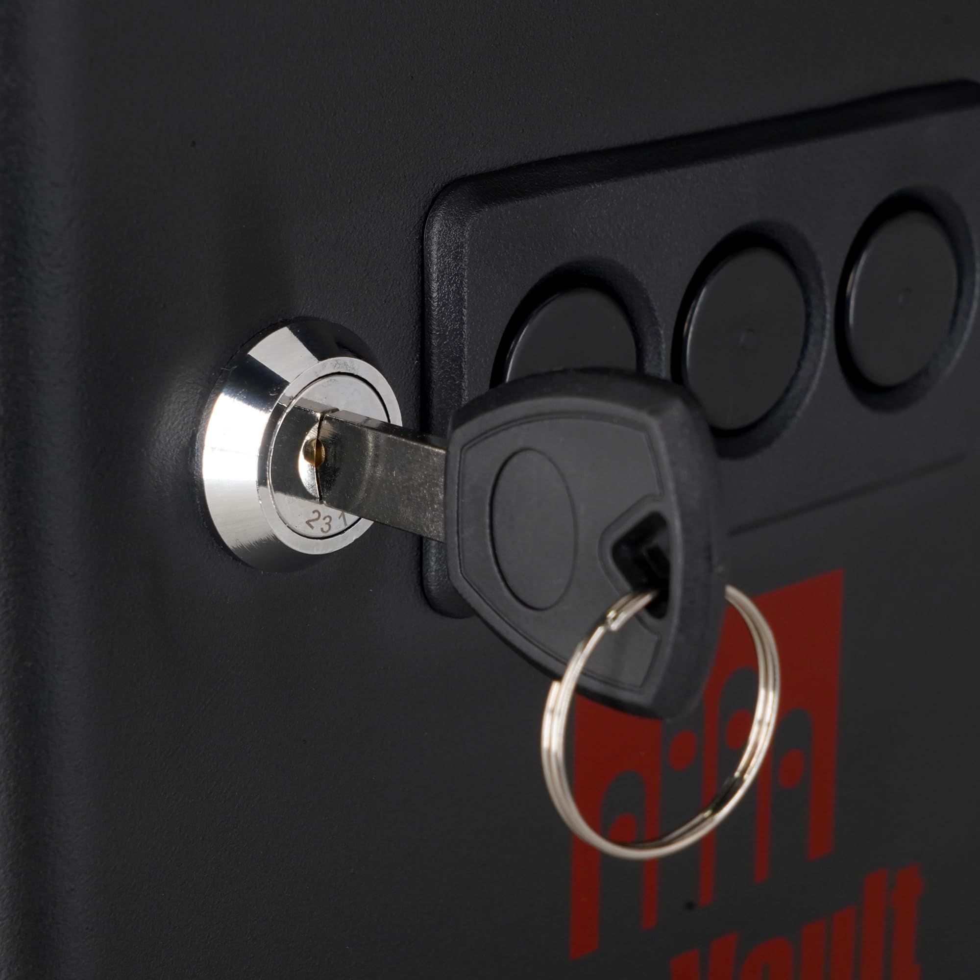 Range Vault GunVault Portable Pistol Safe with Electronic Lock, Solid Steel Construction, Foam Interior, Security Cable & TSA/CA DOJ Approval – Holds 2 Handguns & 7 Magazines