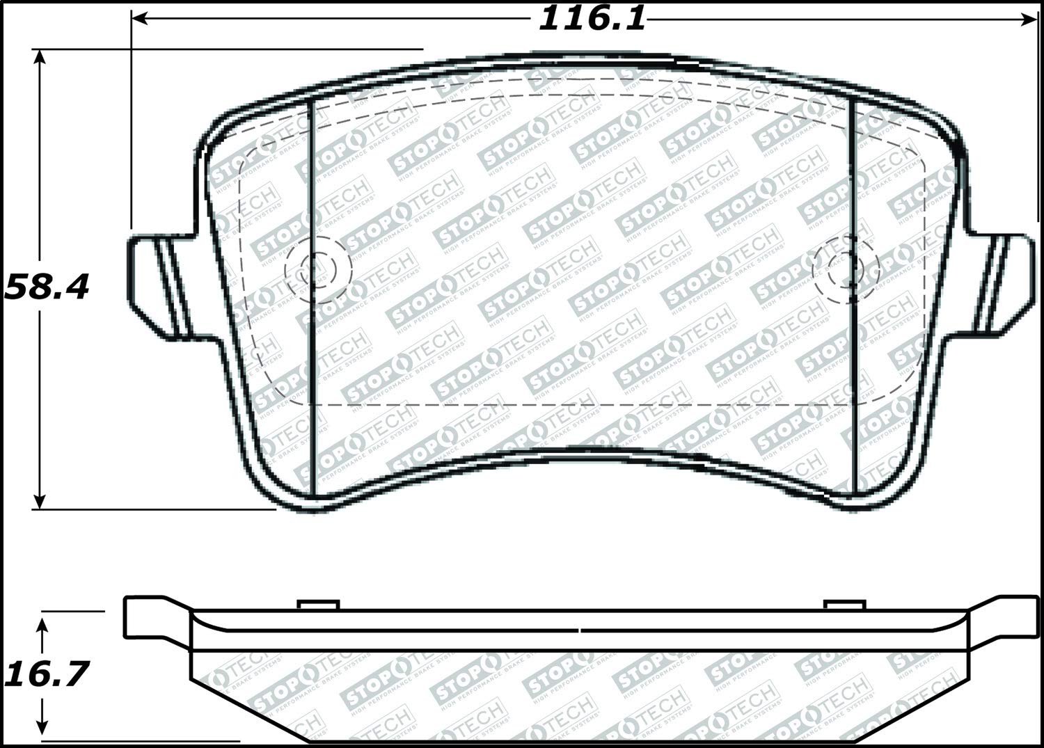 Brake Pads StopTech 305.13860 Street Select with Hardware
